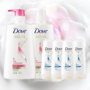 Dove 多芬 滋养修护洗发水 700ml*2+护发素100ml*4