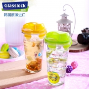 glasslock 便携玻璃杯  带刻度
