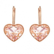 考拉海购黑卡会员、真心好礼： Swarovski 施华洛世奇 5515192 玫瑰金桃心耳环