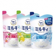 cosme大赏洗护第一 COW 牛乳石碱沐浴露补充装 400mlx3袋