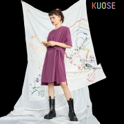 6日0点：阔色 KSD2007001 女士纯棉T恤裙