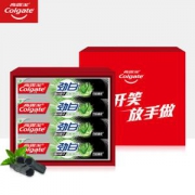 限地区：Colgate 高露洁 劲白牙膏礼盒（劲白竹炭薄荷牙膏120g×4）*5件