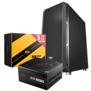 爱国者（aigo）黑曼巴F1 黑色 静音机箱+额定650W电源