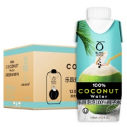 乐昂泡泡 泰国进口100%椰子水 无添加NFC果汁 330ml*12瓶 *2件