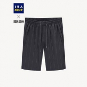 HLA 海澜之家 HKMCD2R006A 男士条纹微弹中裤