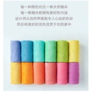 大朴（DAPU）毛巾 A类新疆阿瓦提长绒棉毛巾 纯棉吸水洗脸巾 加厚面巾 蓝楹紫 34*76cm *9件