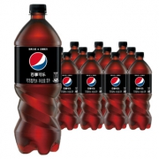 限地区、京东PLUS会员： PEPSI 百事可乐 无糖零卡碳酸饮料 1L*12瓶
