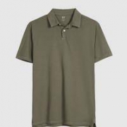 Gap 590069 男装纯棉透气短袖POLO衫夏季