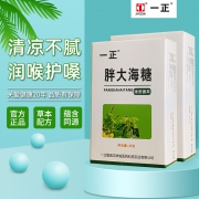 4.9分，古法熬制，清凉护嗓：35gx2盒 一正 胖大海润喉糖