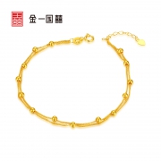 金一国囍 CED003 女士18K金手链
