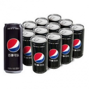 百事可乐 Pepsi 黑罐无糖可乐 汽水 碳酸饮料 330ml*24听（新老包装随机发货）百事出品 *2件
