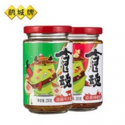 白菜价：鹃城牌 食魂系列泡椒牛肉酱 200g+蒜蓉酱200g