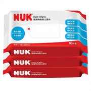 NUK 婴儿加厚湿纸巾 80抽3连包