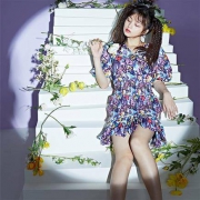12日0点：阔色 KSB2006033 女士泡泡袖碎花连衣裙
