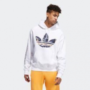 19日0点：阿迪达斯 adidas 三叶草WATERCOLOR HDY 男装经典运动服套头衫 ED6272