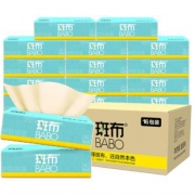 BABO 斑布 润柔抑菌系列 手帕纸4层 25抽*16包 *5件
