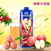 临期特价：CHABAA 芭提娅 100%苹果汁 1L*2盒