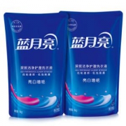 蓝月亮 洗衣液袋装亮白增艳1kg*2（薰衣草）*5件