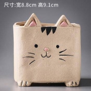 焱窑 694 小猪陶瓷复古花盆 *2件