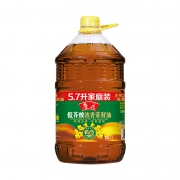 88VIP：鲁花 低芥酸浓香菜籽油 非转基因 5.7L *5件