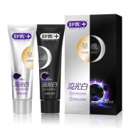 舒客舒克 早晚牙膏 清新口气去牙烟渍黄牙 流光白牙膏 65g 2盒4支