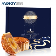 米旗 月洒星河广式月饼礼盒 9饼5味 600g