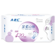 ABC 亲柔立围 轻透薄夜用卫生巾 420mm *22件