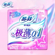 Sofy 苏菲 极薄0.1 棉柔 运动无感 日用卫生巾 230mm 16片 *7件