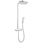 Hansgrohe 汉斯格雅 飞雨 RainDance Select E 360淋浴系统 带恒温器 镀铬 36x19 cm 白色