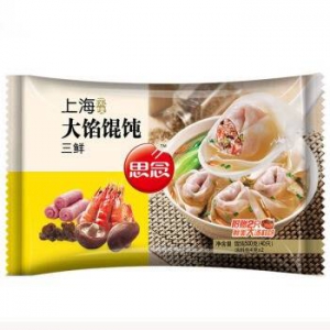 思念大馅馄饨三鲜500g40只9