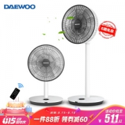 京东PLUS会员： DAEWOO 大宇 DWF-R1206DC 直流变频电风扇