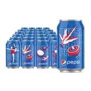 10点：百事可乐 Pepsi 汽水 碳酸饮料 330ml*24听