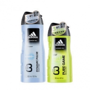 adidas 阿迪达斯 男士三合一沐浴露 400ml+250ml