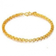 GOLD DRAGON 金龙珠宝 GS002D 足金凤尾手链 约2.29-2.35克