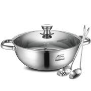 12日0点： ASD 爱仕达 FS30A2WG 304不锈钢汤锅 28cm
