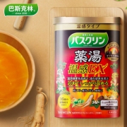 日本百年个护 巴斯克林 生姜人参足浴盐 爆汗汤泡脚 600g