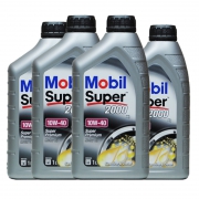 818预售：Mobil 美孚 速霸 Super2000 半合成机油 10W-40 SL级 1L*4瓶
