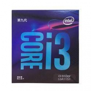 plus会员：intel 英特尔 Core 酷睿 i3-9100F 盒装CPU处理器