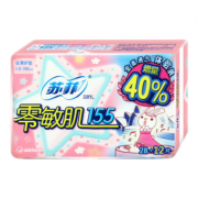 苏菲 卫生巾 日用夜用护垫零敏肌155 28+12片姨妈巾