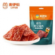 plus会员：来伊份 猪肉干休闲零食 肉干肉脯 炭火烤肉 125g*7件