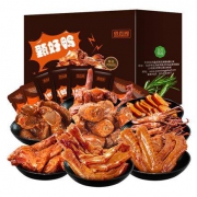京东PLUS会员：俏香阁 卤味零食大礼包 甄好鸭礼盒500g 共16包