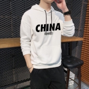 富贵鸟 CHINA印花连帽卫衣