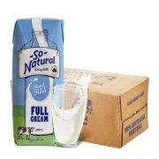 澳伯顿 So Natural 全脂纯牛奶 250ml*24盒 *3件