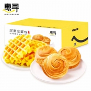 惠寻 面包组合 手撕面包400g+华夫饼300g
