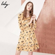 Lily 118110C7236 女士印花连衣裙