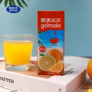 100%纯果汁 250mlx9盒 塞浦路斯进口 gomolo 果满乐乐 纯果汁