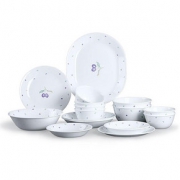 6号0点：CORELLE 美国康宁 餐具碗碟 耐热玻璃紫莓花色16件组