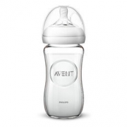 AVENT 新安怡 宽口径自然原玻璃奶瓶 240ml 送赠品2件 *2件