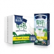 京东PLUS会员：兰雀 德臻系列 高钙脱脂纯牛奶 200ml*24盒整箱 *4件