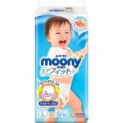 PLUS会员：moony尤妮佳 男婴用拉拉裤L44片